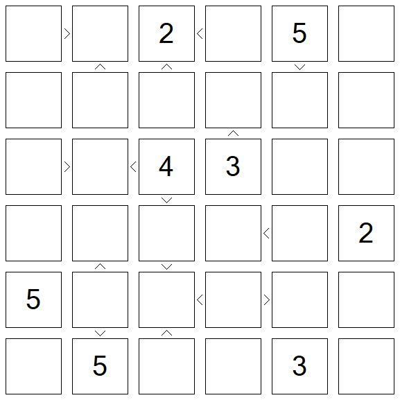 Futoshiki - Difficile