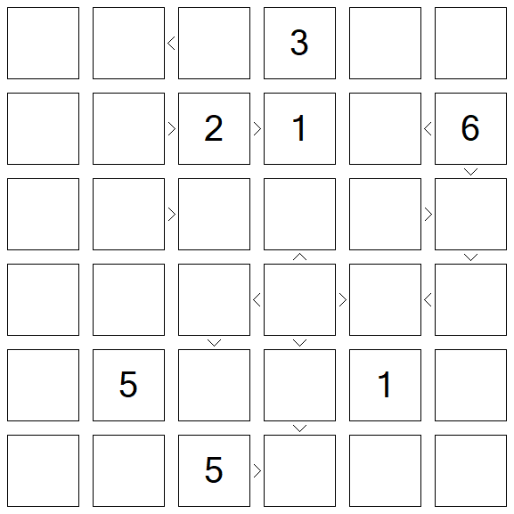 Futoshiki - Difficile