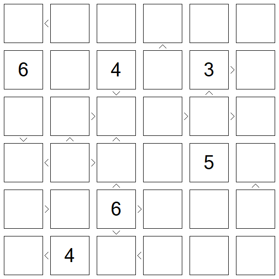 Futoshiki - Difficile