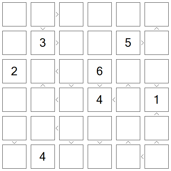 Futoshiki - Difficile