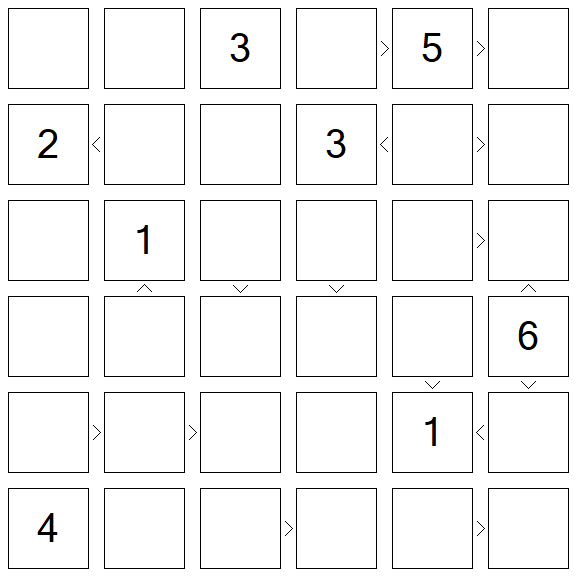 Futoshiki - Difficile