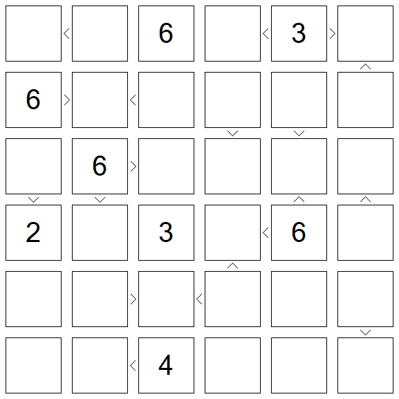 Futoshiki - Difficile