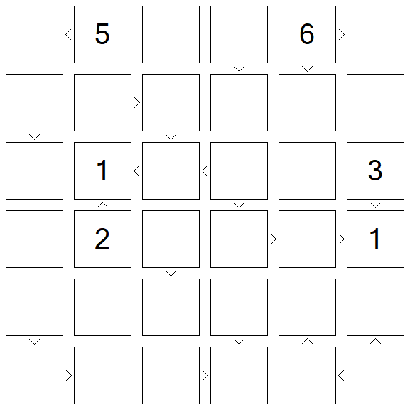 Futoshiki - Difficile