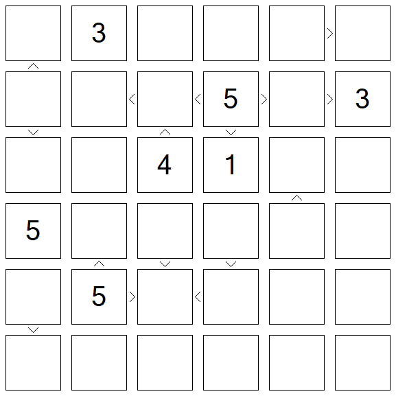 Futoshiki - Difícil