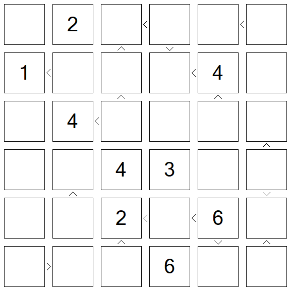 Futoshiki - Difficile