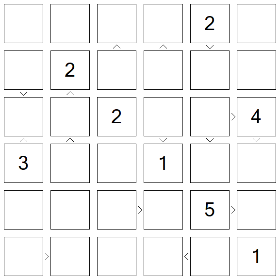 Futoshiki - Difficile