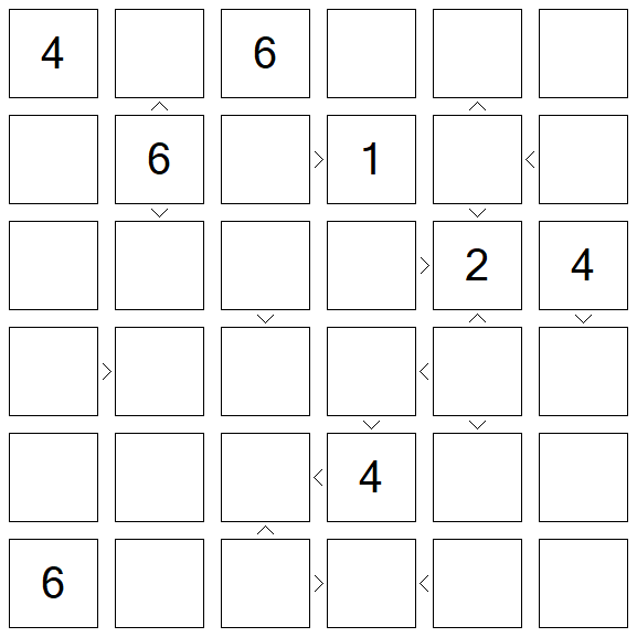 Futoshiki - Difficile