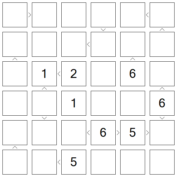 Futoshiki - Difícil
