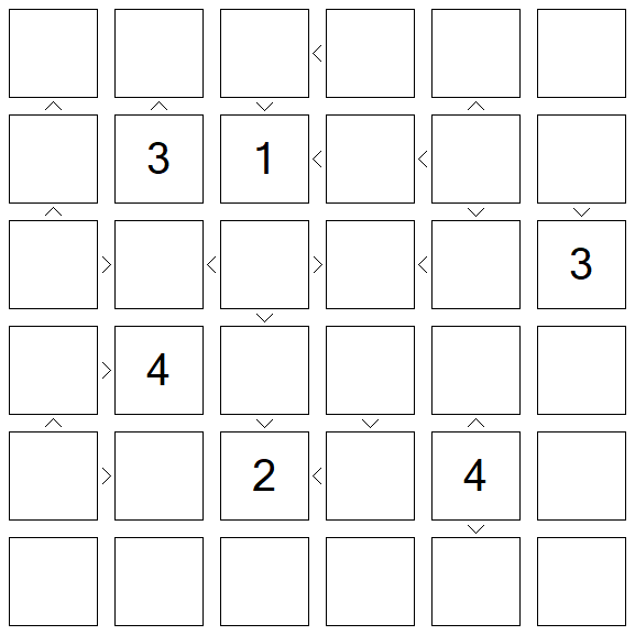 Futoshiki - Difícil