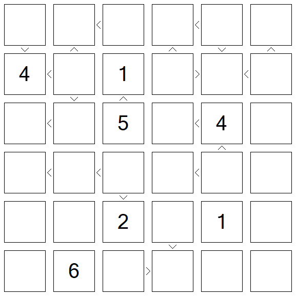 Futoshiki - Difícil