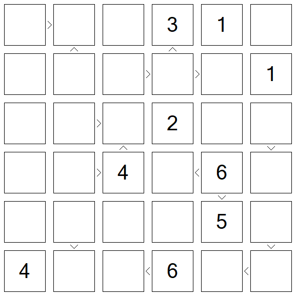Futoshiki - Difícil