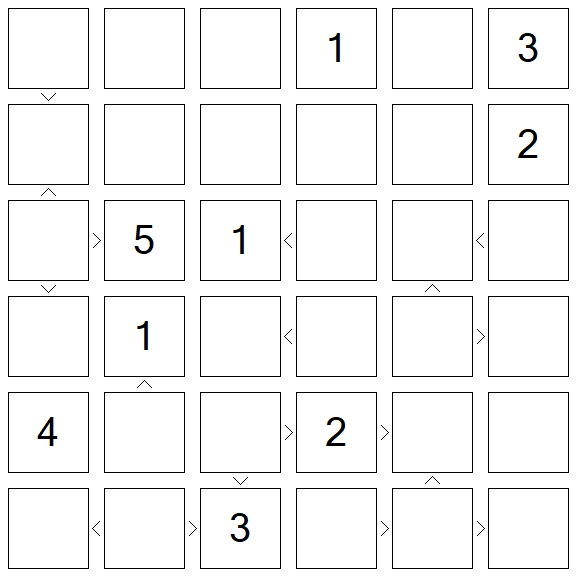 Futoshiki - Difícil