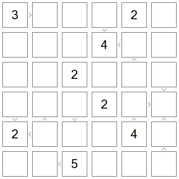 Futoshiki - Difícil
