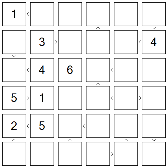 Futoshiki - Difícil