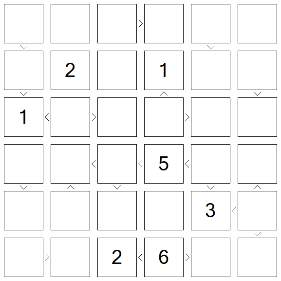 Futoshiki - Difícil