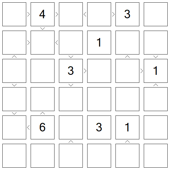 Futoshiki - Difícil