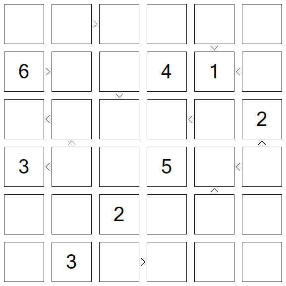 Futoshiki - Difícil