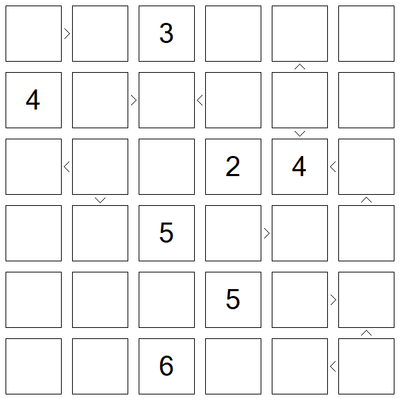 Futoshiki - Difícil