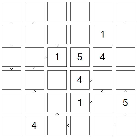 Futoshiki - Difícil