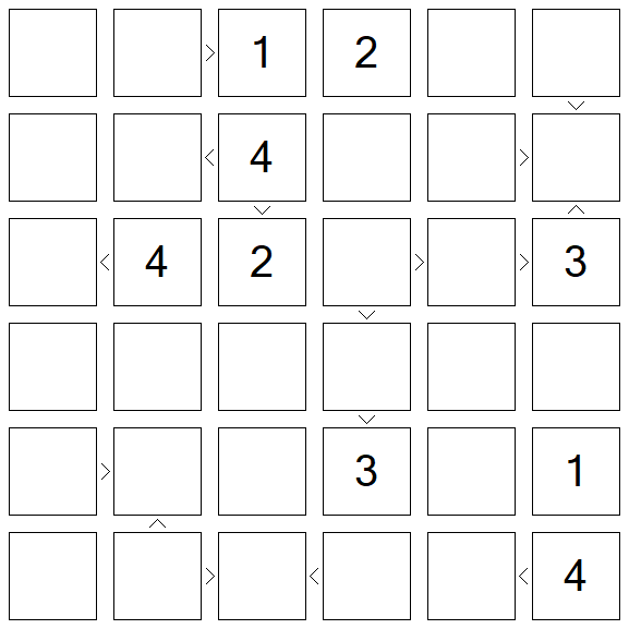 Futoshiki - Difícil