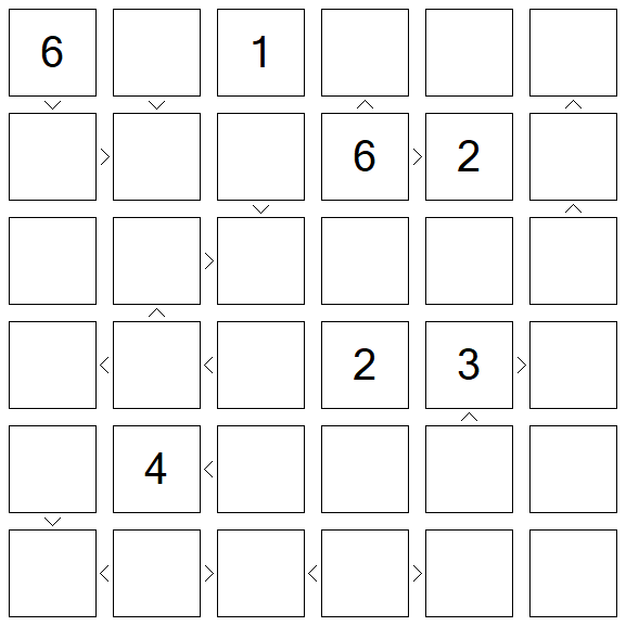 Futoshiki - Difícil