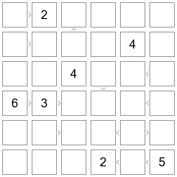 Futoshiki - Difícil