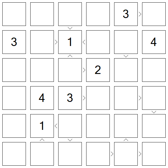 Futoshiki - Difícil