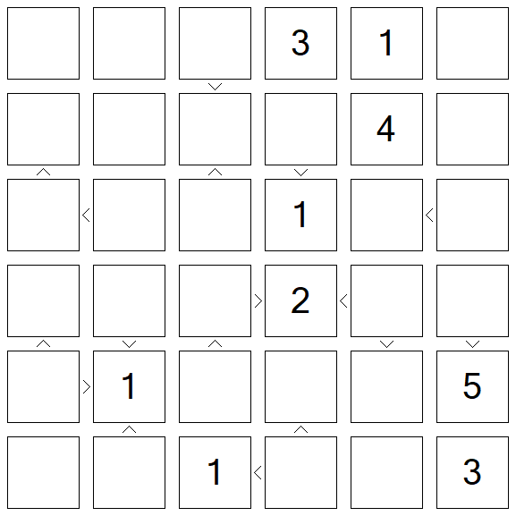 Futoshiki - Difícil