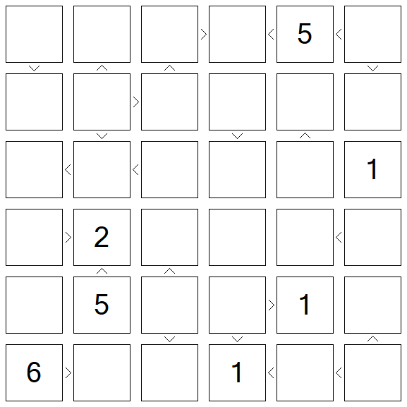 Futoshiki - Difficile
