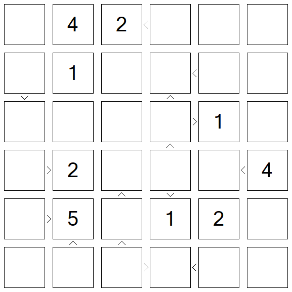 Futoshiki - Difficile