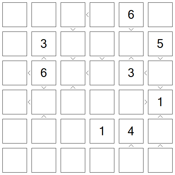 Futoshiki - Difficile