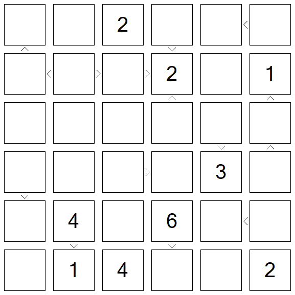 Futoshiki - Difficile