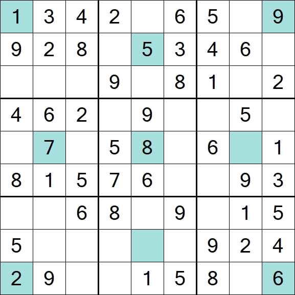 Girandola Sudoku - Einfach