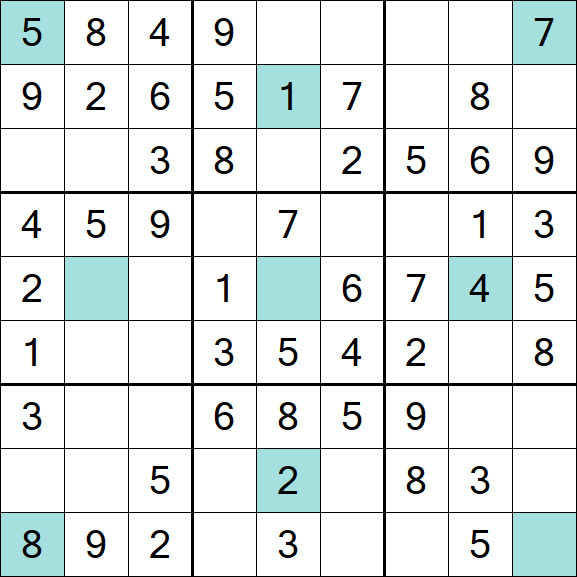 Girandola Sudoku - Einfach