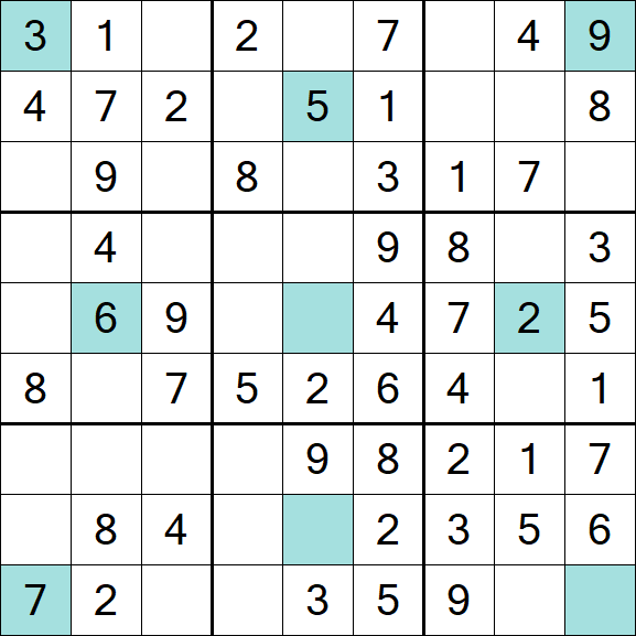Girandola Sudoku - Einfach
