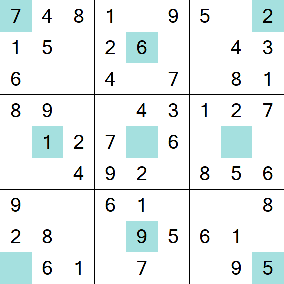 Girandola Sudoku - Easy