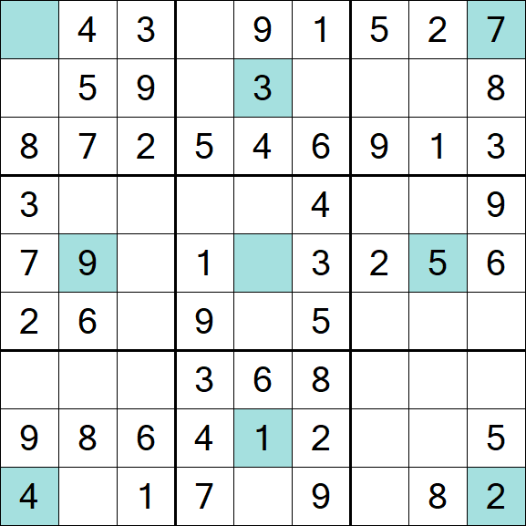 Girandola Sudoku - Easy