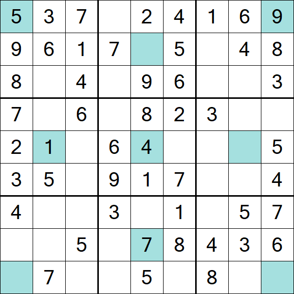 Girandola Sudoku - Easy