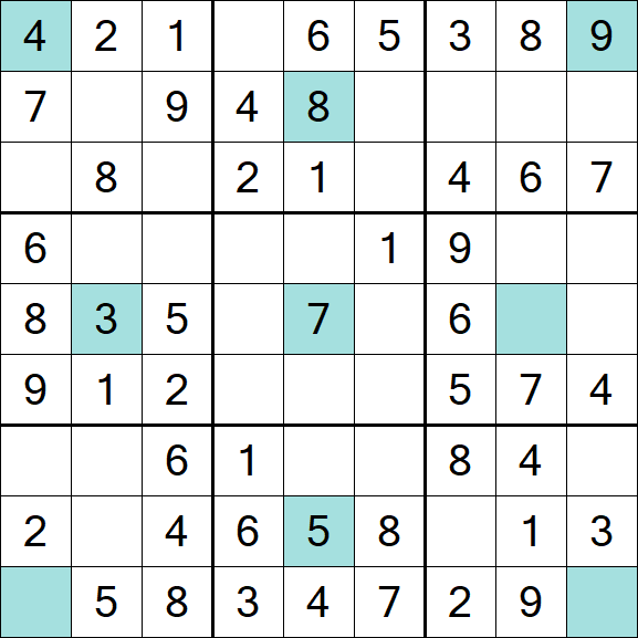 Girandola Sudoku - Easy