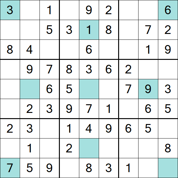 Girandola Sudoku - Easy