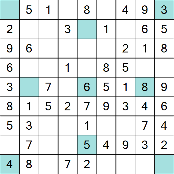 Girandola Sudoku - Einfach
