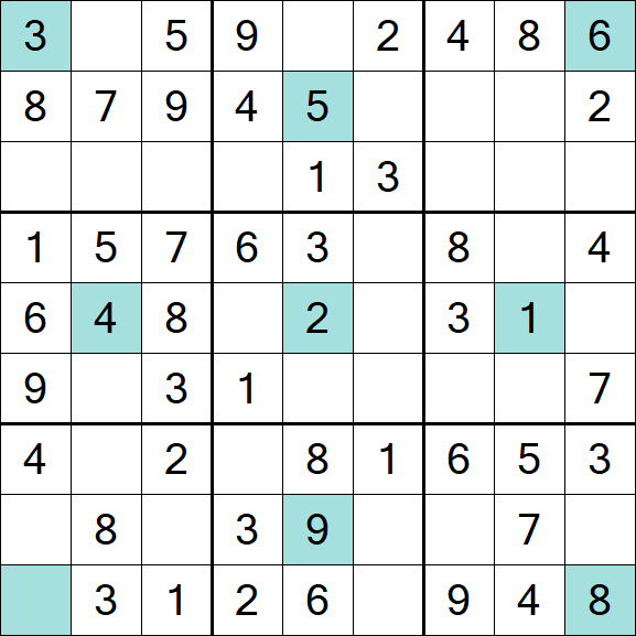 Girandola Sudoku - Fácil