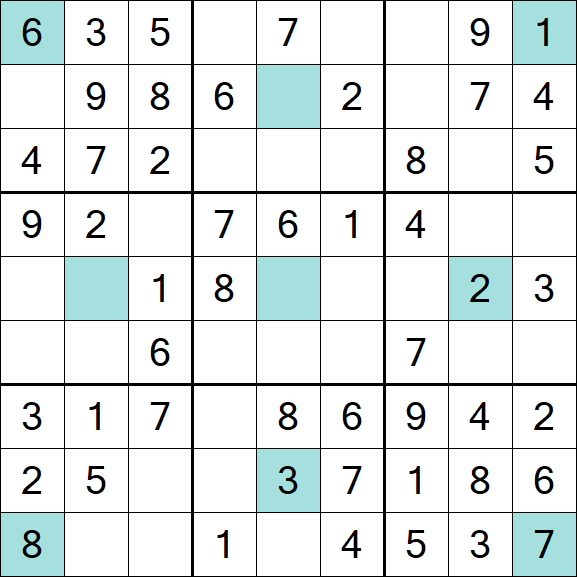 Girandola Sudoku - Easy