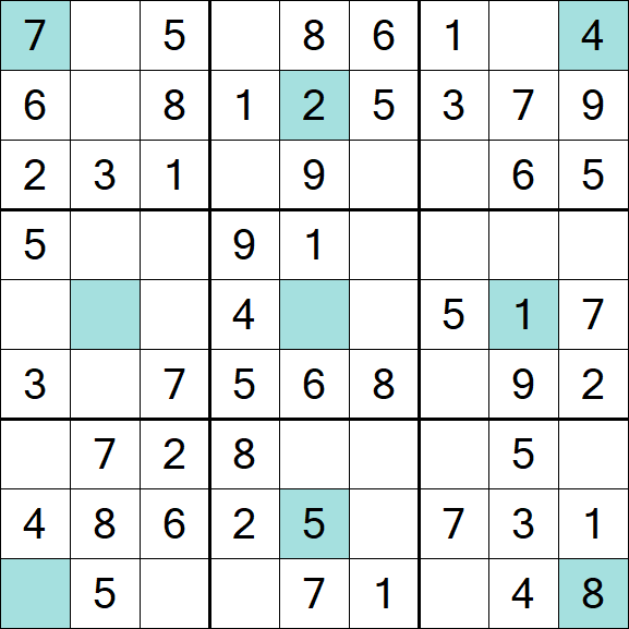 Girandola Sudoku - Simple