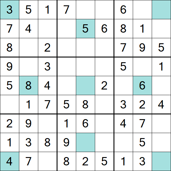 Girandola Sudoku - Einfach