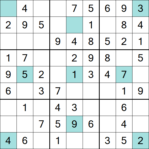 Girandola Sudoku - Easy