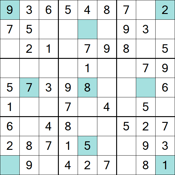 Girandola Sudoku - Simple