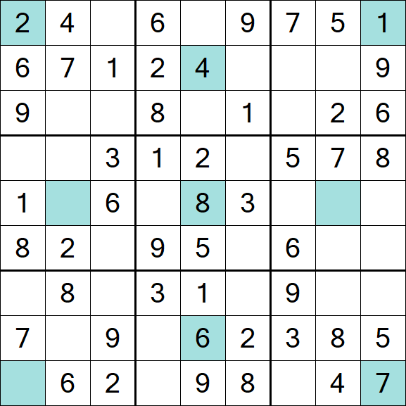 Girandola Sudoku - Einfach