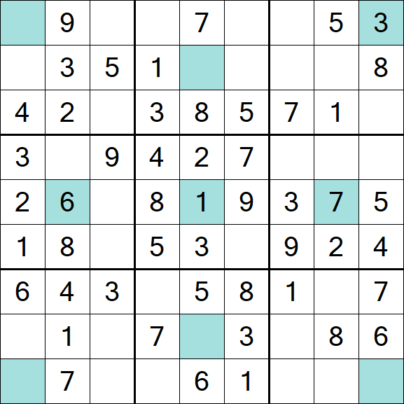 Girandola Sudoku - Einfach