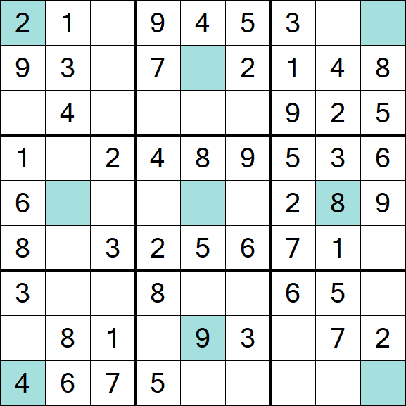 Girandola Sudoku - Einfach